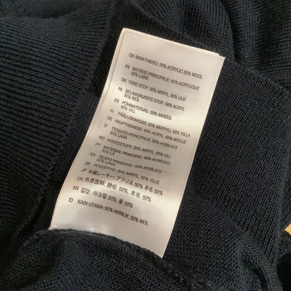 Mulberry Dark Navy Wool Blend Jumper Sweater​​​​​​ - Picture 12 of 15